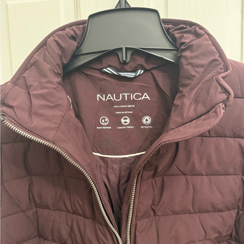 Nautica Burgundy Quilted Jacket